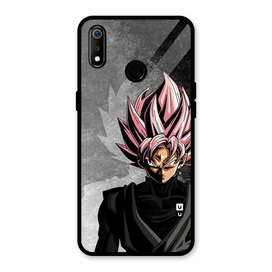 Angry Goku Glass Back Case for Realme 3i