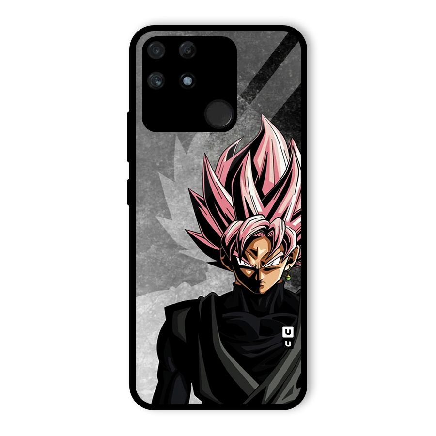 Angry Goku Glass Back Case for Realme Narzo 50A