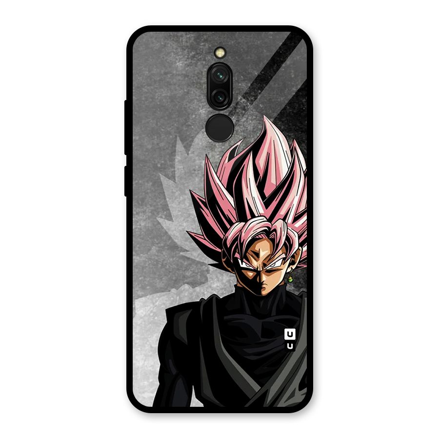 Angry Goku Glass Back Case for Redmi 8