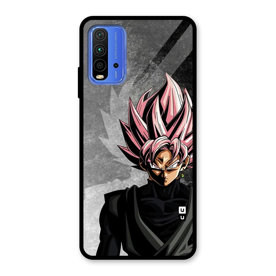 Angry Goku Glass Back Case for Redmi 9 Power