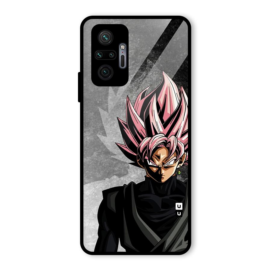 Angry Goku Glass Back Case for Redmi Note 10 Pro Max