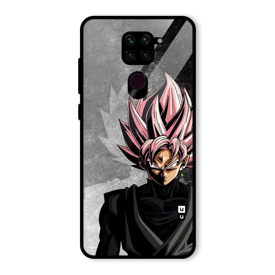 Angry Goku Glass Back Case for Redmi Note 9