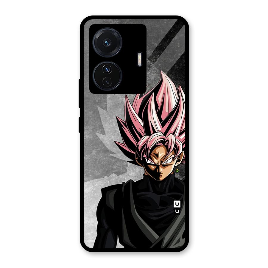 Angry Goku Glass Back Case for Vivo T1 Pro