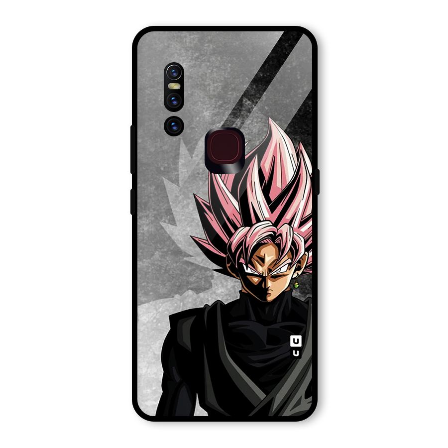 Angry Goku Glass Back Case for Vivo V15