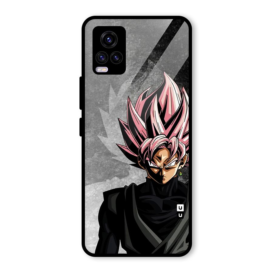Angry Goku Glass Back Case for Vivo V20 2021
