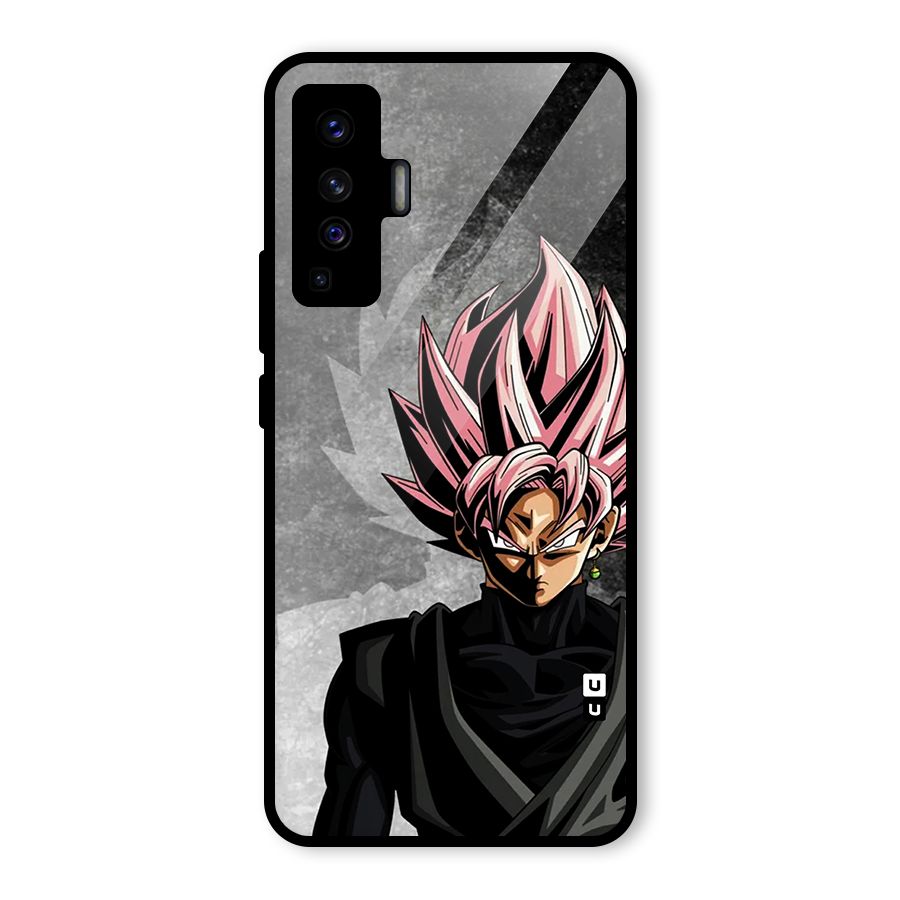 Angry Goku Glass Back Case for Vivo X50