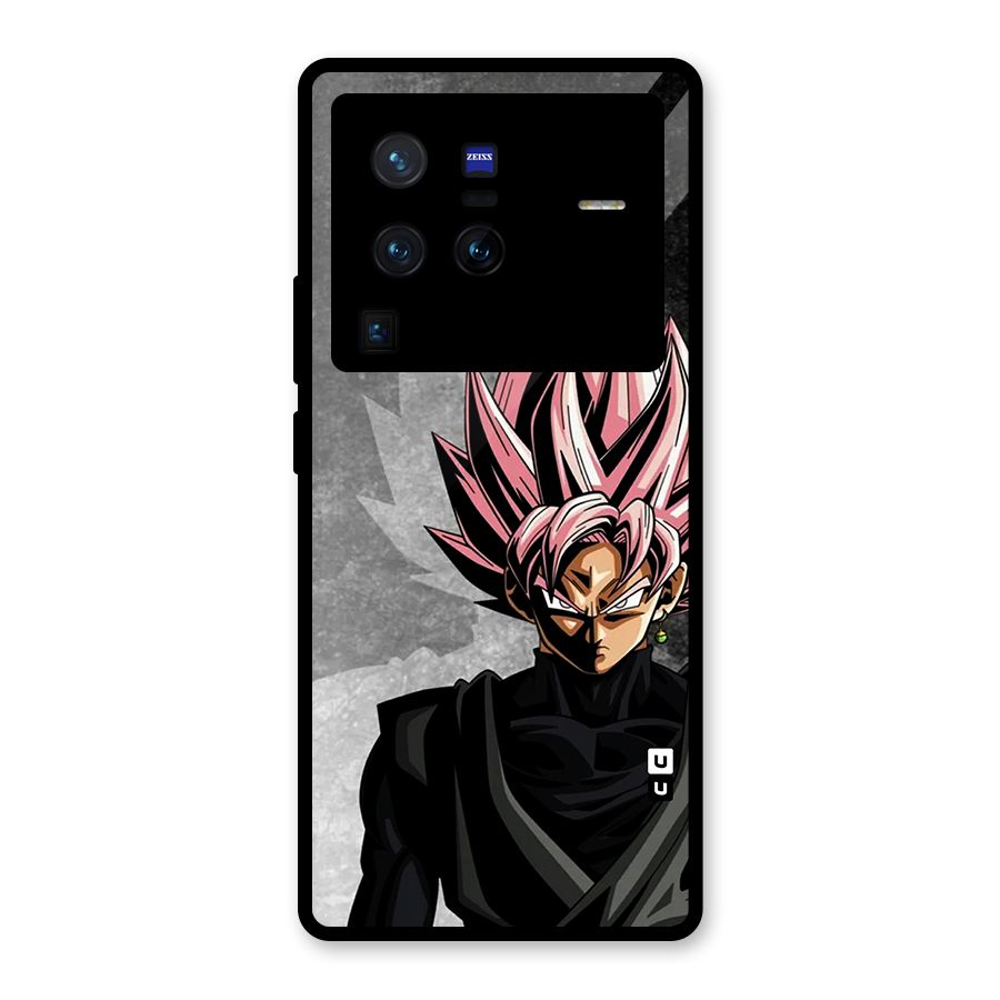 Angry Goku Glass Back Case for Vivo X80 Pro