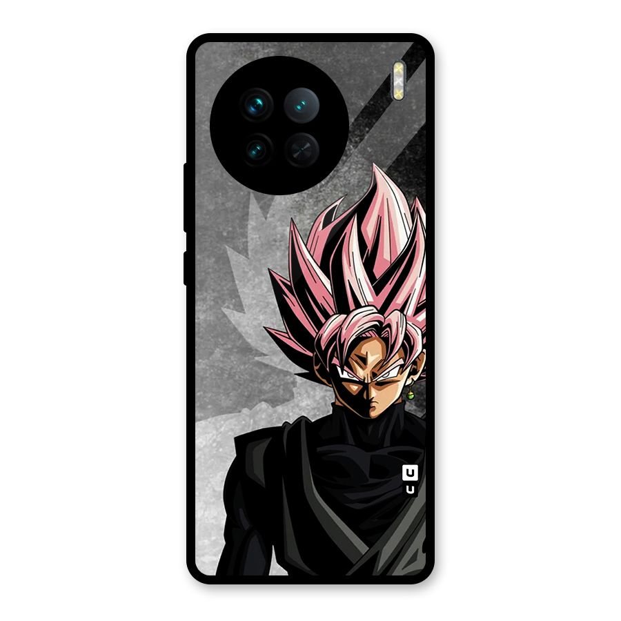Angry Goku Glass Back Case for Vivo X90