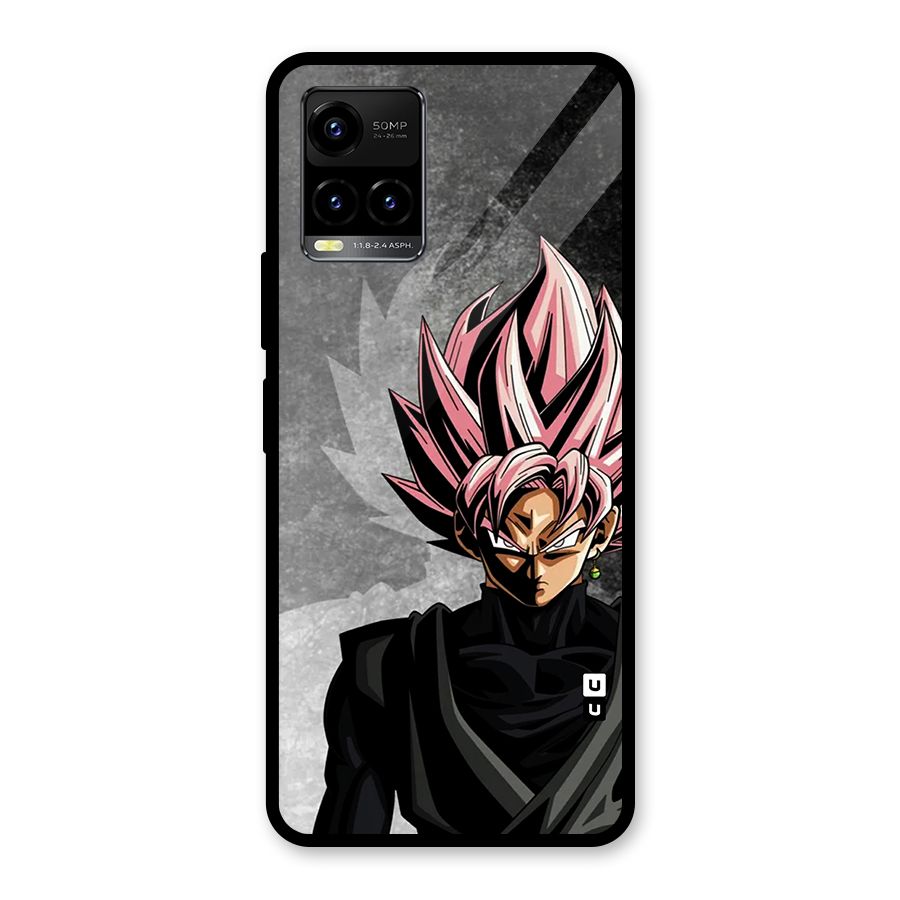 Angry Goku Glass Back Case for Vivo Y33s
