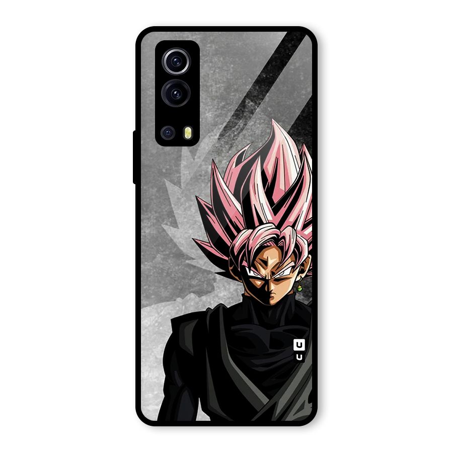Angry Goku Glass Back Case for Vivo iQOO Z3