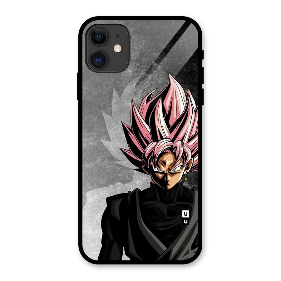 Angry Goku Glass Back Case for iPhone 11