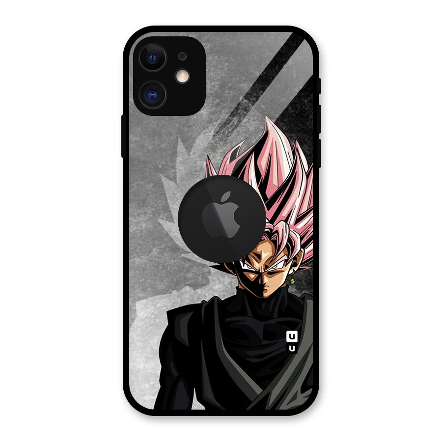 Angry Goku Glass Back Case for iPhone 11 Logo Cut