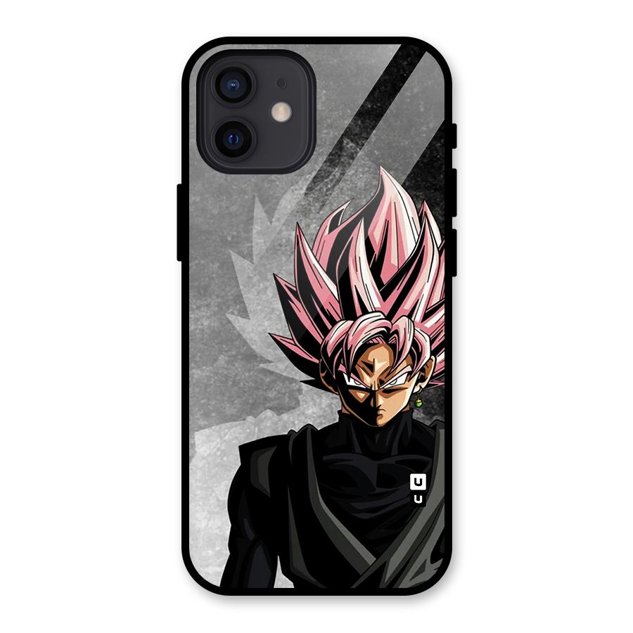 Angry Goku Glass Back Case for iPhone 12