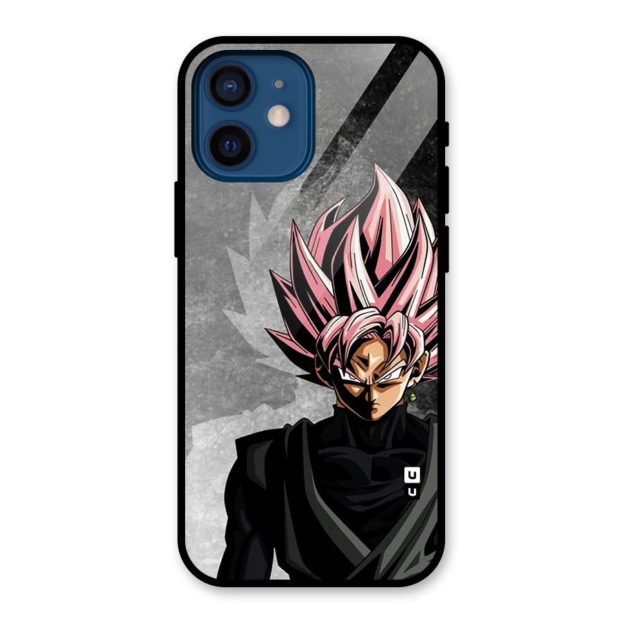 Angry Goku Glass Back Case for iPhone 12 Mini