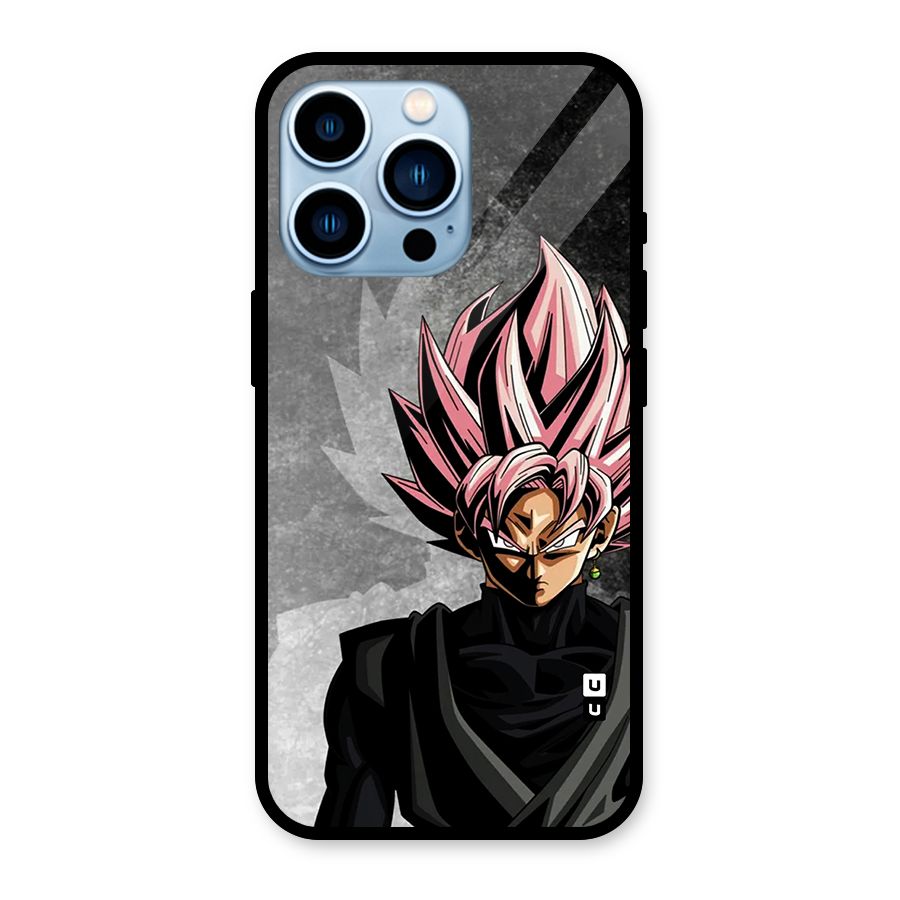 Angry Goku Glass Back Case for iPhone 13 Pro