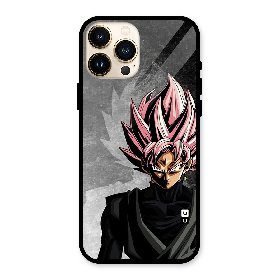 Angry Goku Glass Back Case for iPhone 13 Pro Max