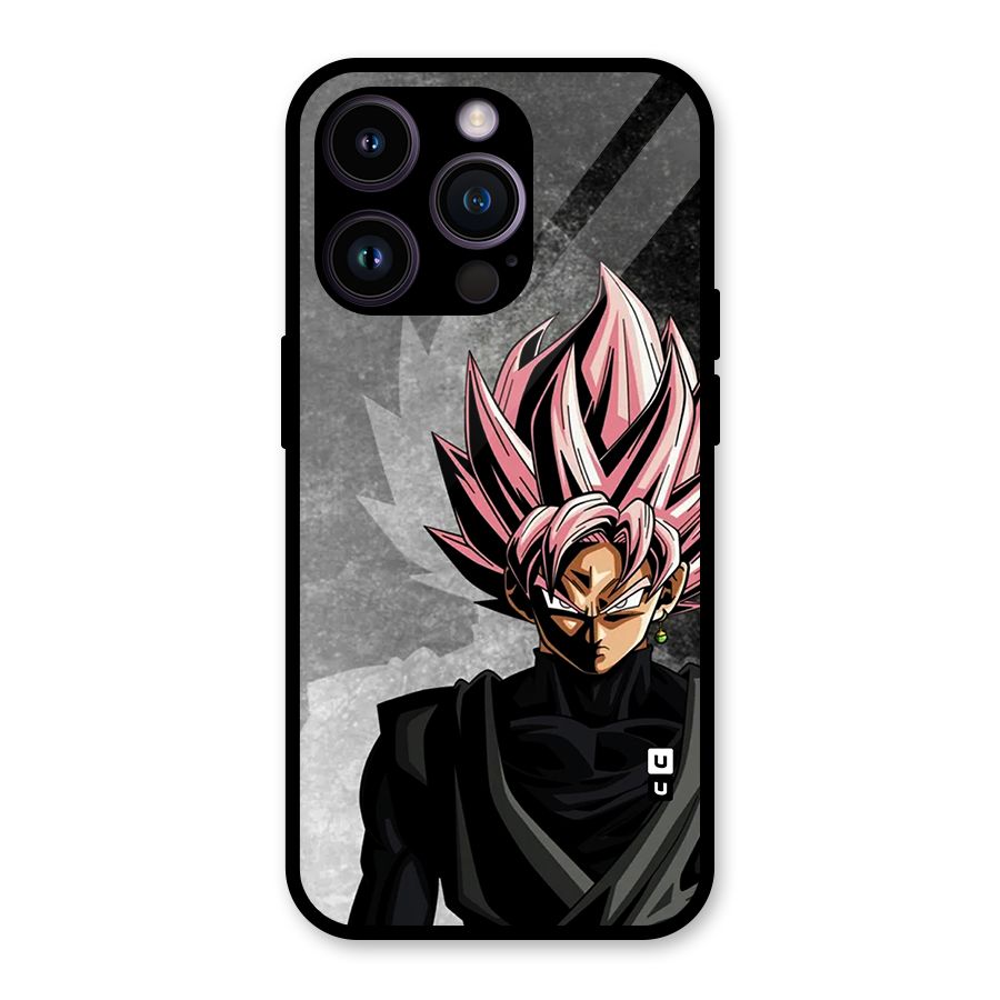 Angry Goku Glass Back Case for iPhone 14 Pro