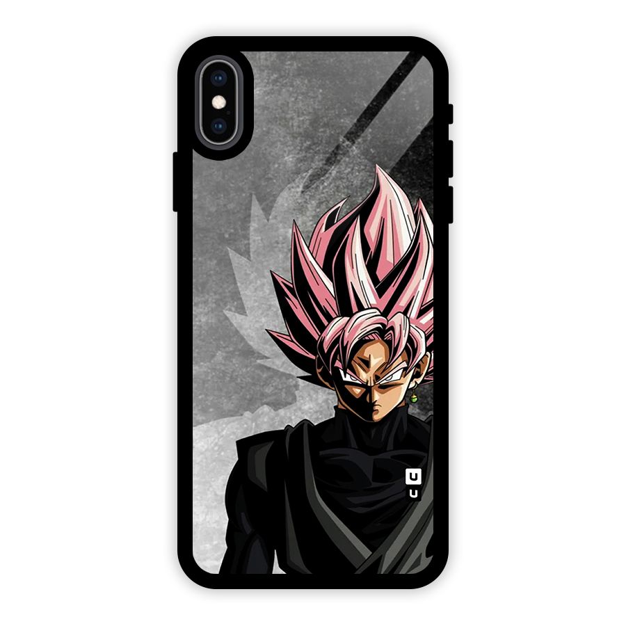 Angry Goku Glass Back Case for iPhone XS Max