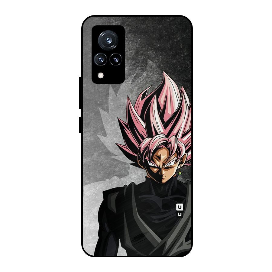 Angry Goku Metal Back Case for Vivo V21 5G