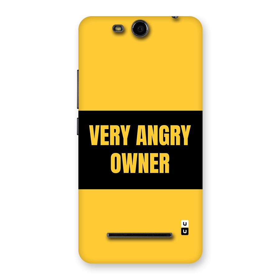 Angry Owner Back Case for Canvas Juice 3 Q392