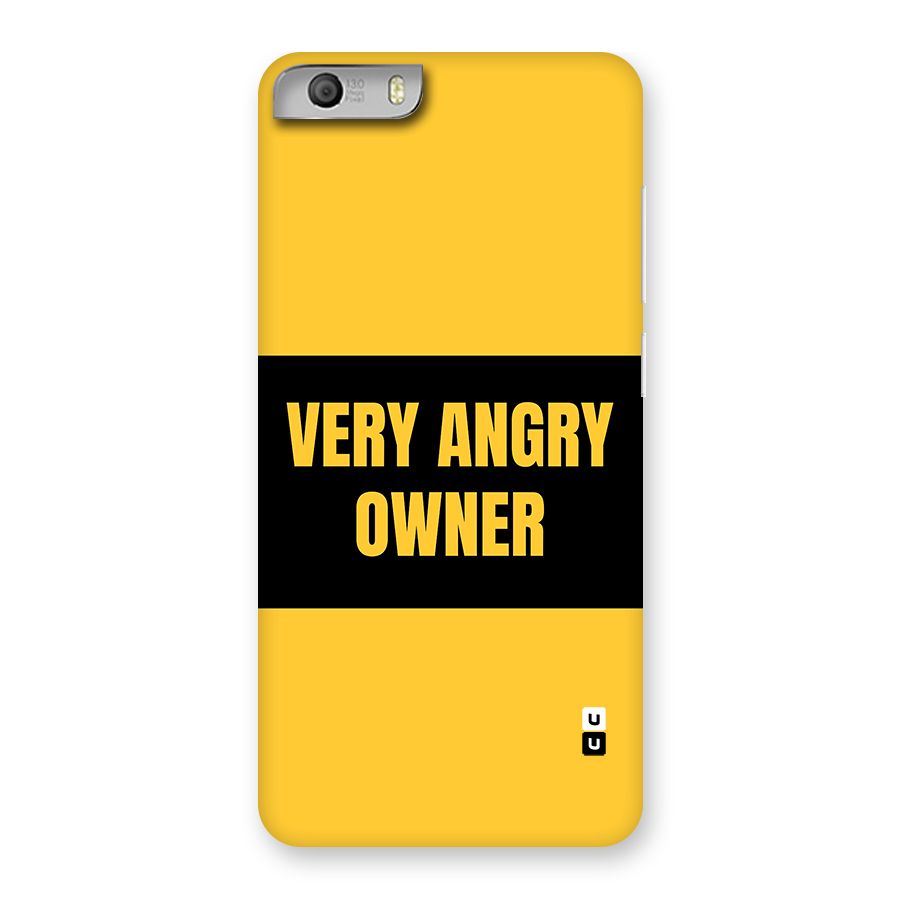 Angry Owner Back Case for Canvas Knight 2