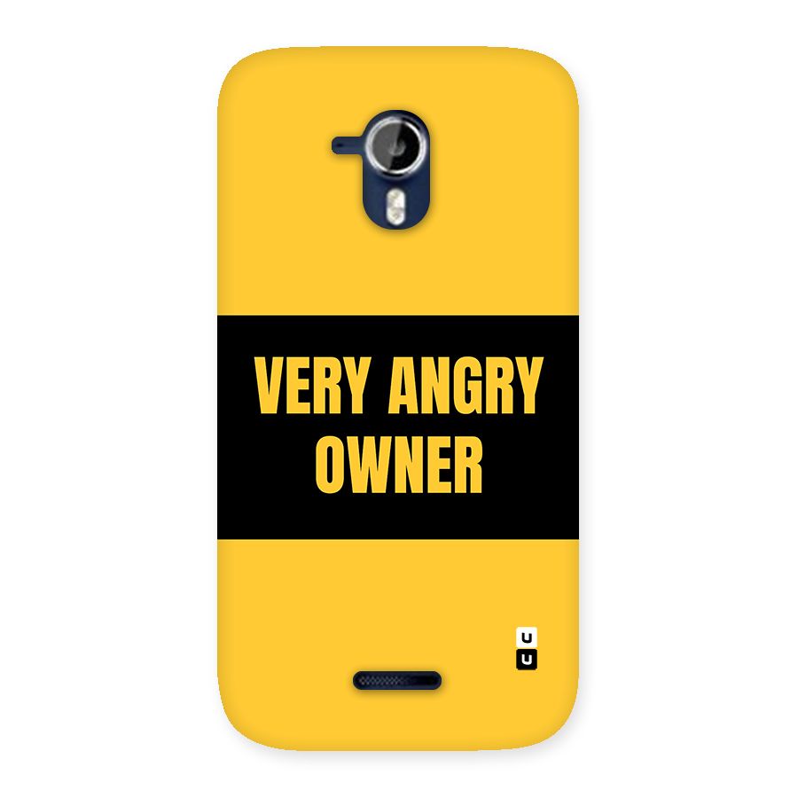Angry Owner Back Case for Canvas Magnus A117