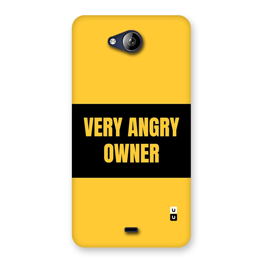 Angry Owner Back Case for Canvas Play Q355