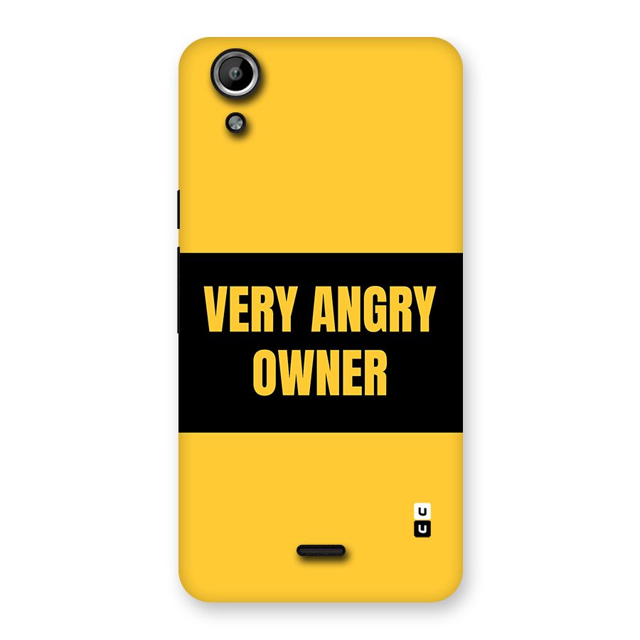 Angry Owner Back Case for Canvas Selfie Lens Q345