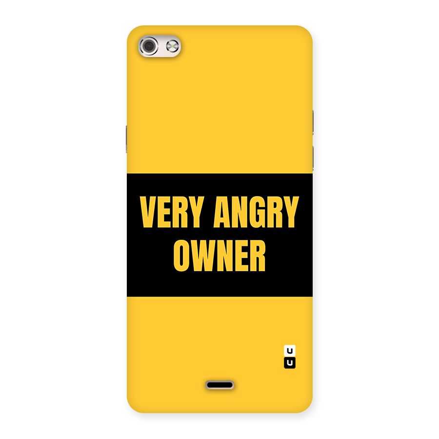 Angry Owner Back Case for Canvas Silver 5