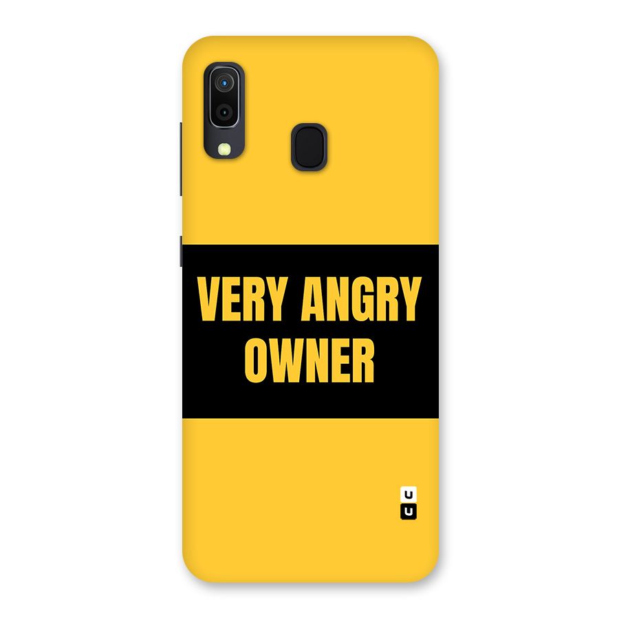 Angry Owner Back Case for Galaxy A20