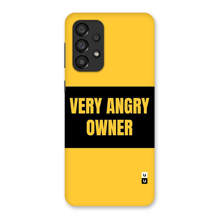 Angry Owner Back Case for Galaxy A33 5G
