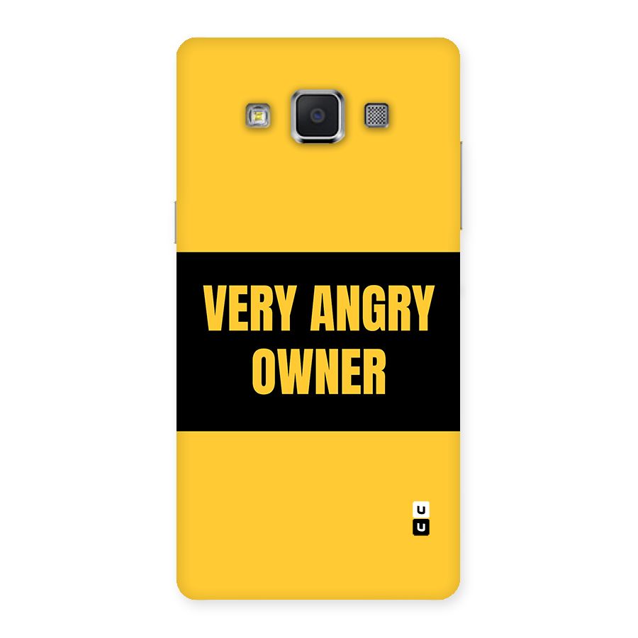 Angry Owner Back Case for Galaxy A5