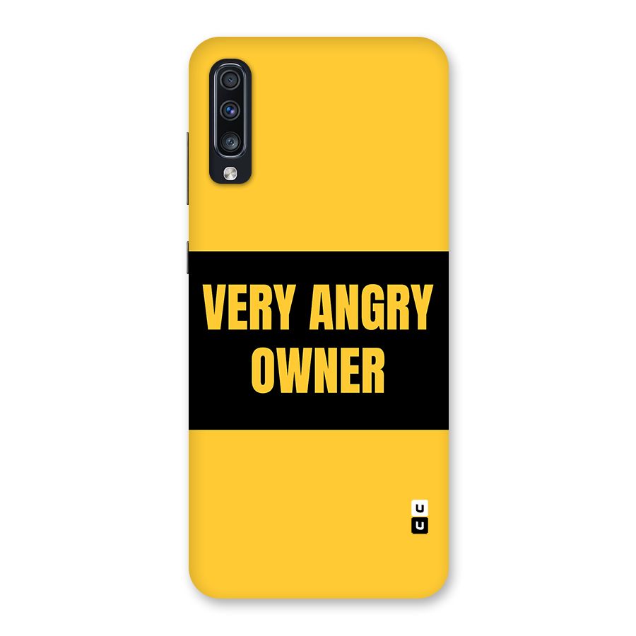 Angry Owner Back Case for Galaxy A70