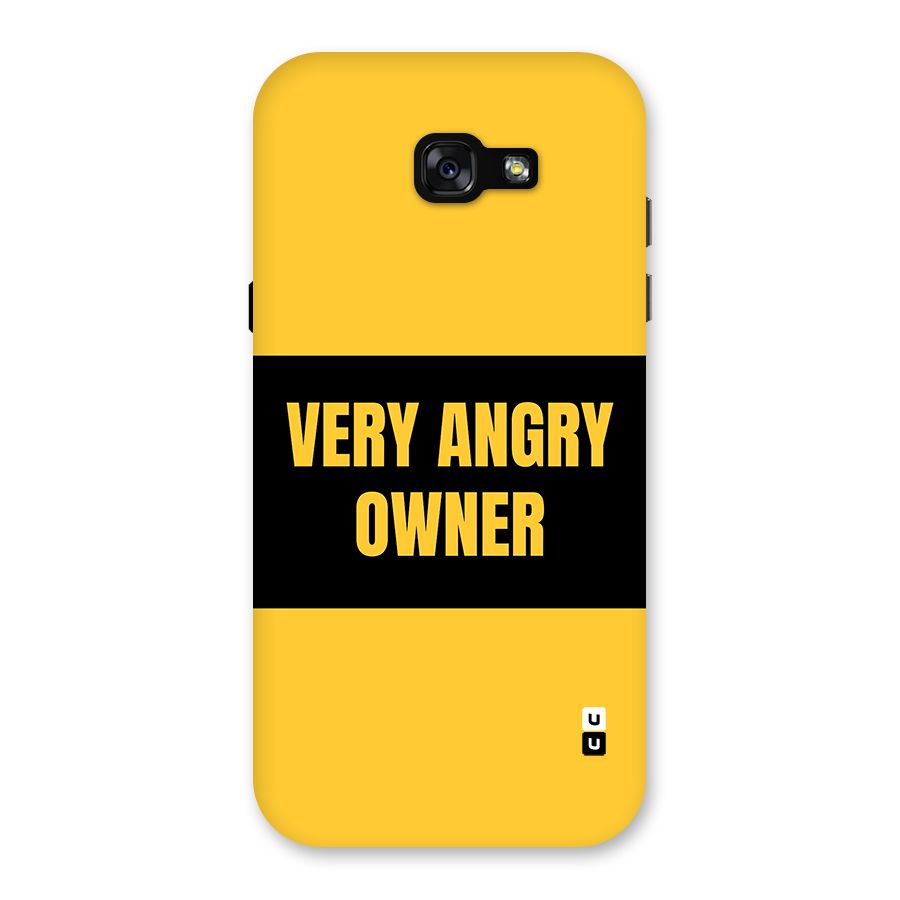 Angry Owner Back Case for Galaxy A7 (2017)