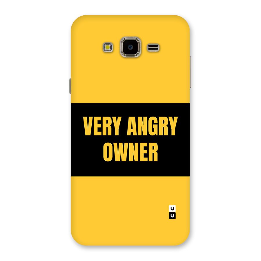 Angry Owner Back Case for Galaxy J7 Nxt