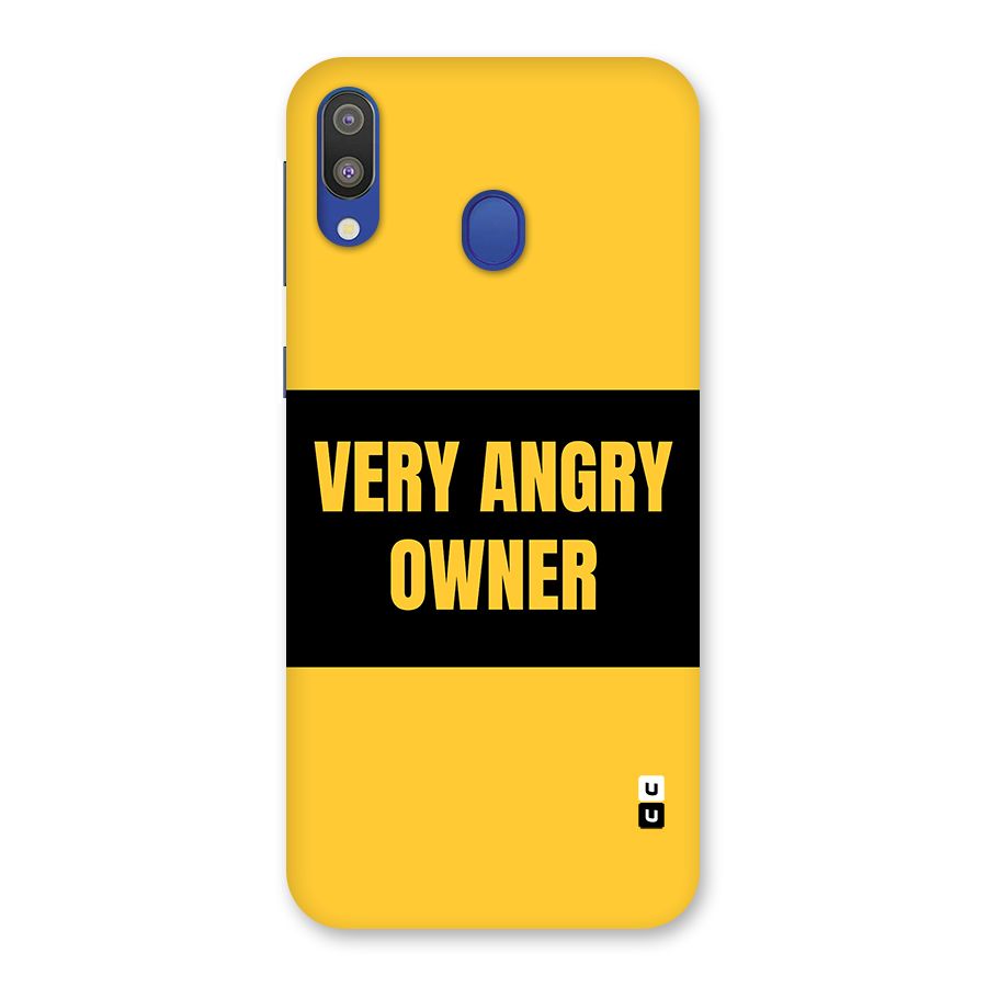 Angry Owner Back Case for Galaxy M20