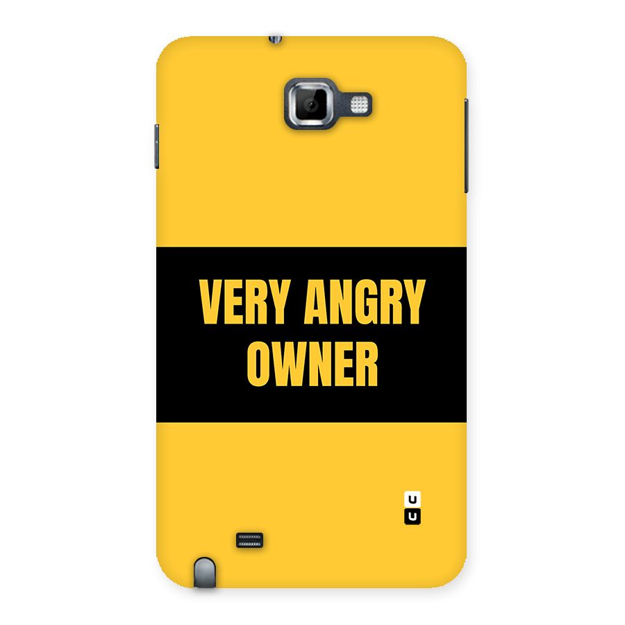Angry Owner Back Case for Galaxy Note