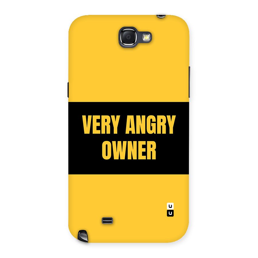 Angry Owner Back Case for Galaxy Note 2