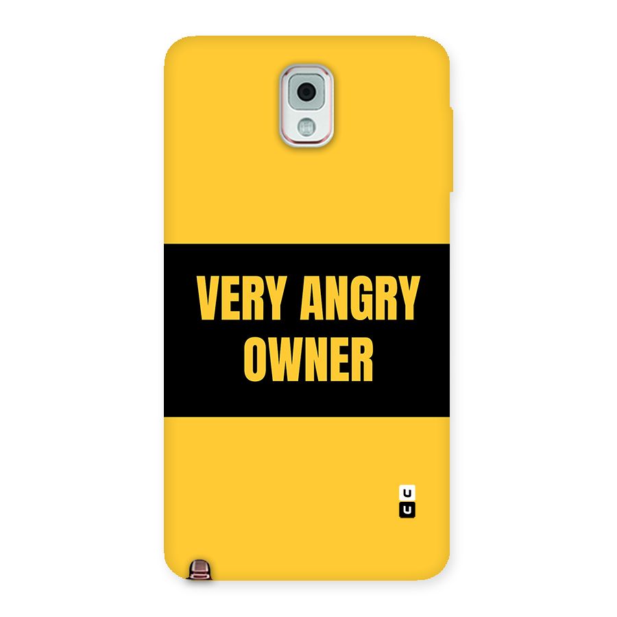 Angry Owner Back Case for Galaxy Note 3