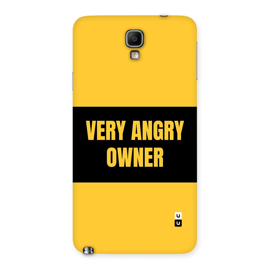 Angry Owner Back Case for Galaxy Note 3 Neo