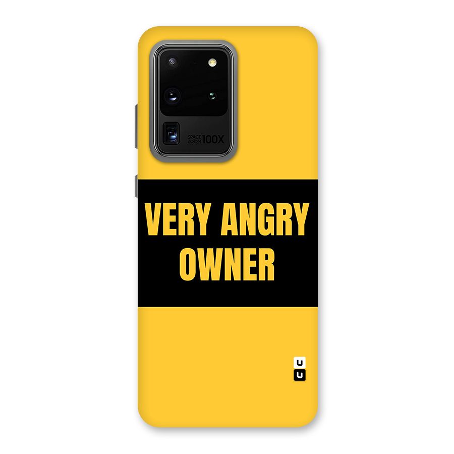 Angry Owner Back Case for Galaxy S20 Ultra