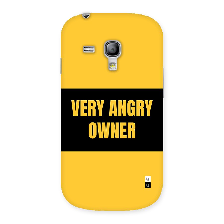 Angry Owner Back Case for Galaxy S3 Mini