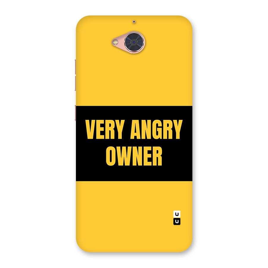 Angry Owner Back Case for Gionee S6 Pro