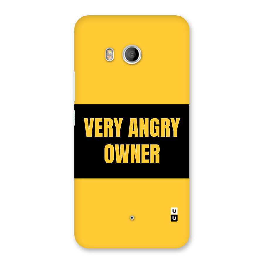 Angry Owner Back Case for HTC U11