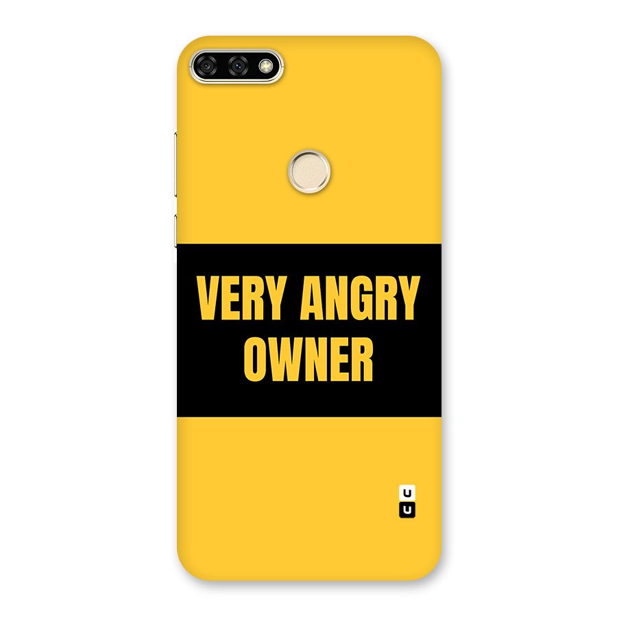 Angry Owner Back Case for Honor 7A