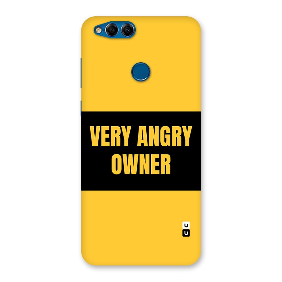 Angry Owner Back Case for Honor 7X