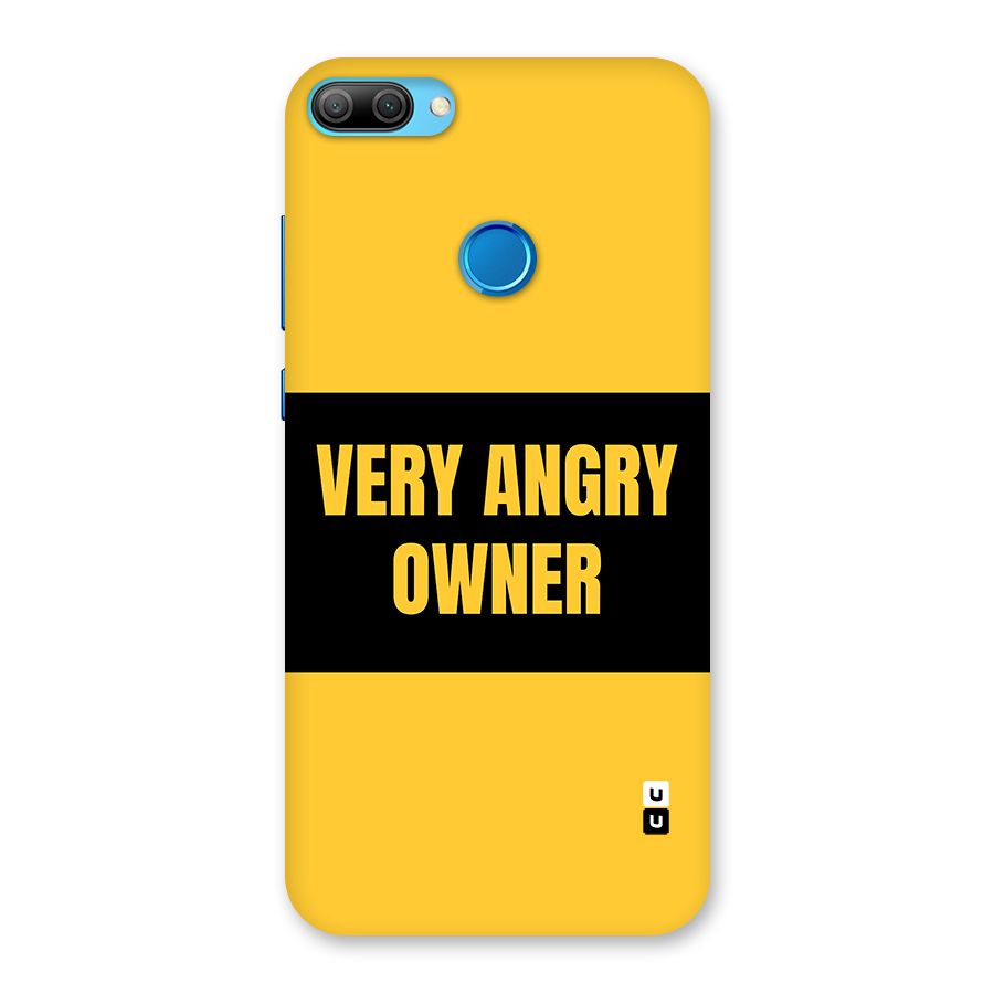 Angry Owner Back Case for Honor 9N