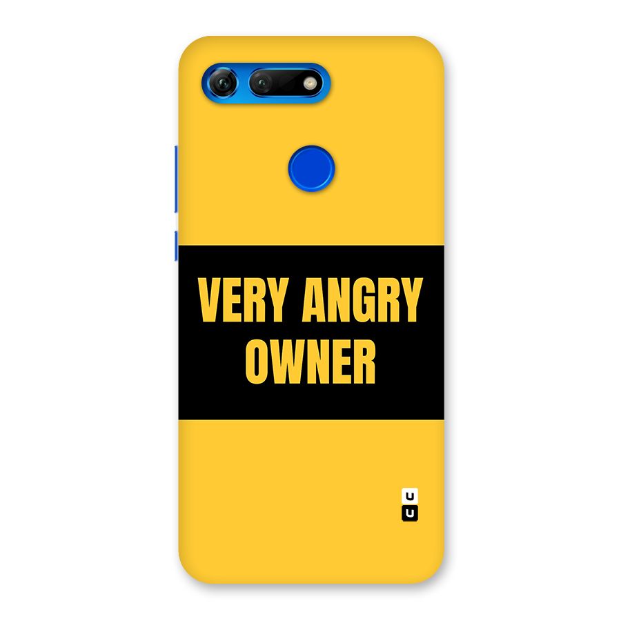 Angry Owner Back Case for Honor View 20