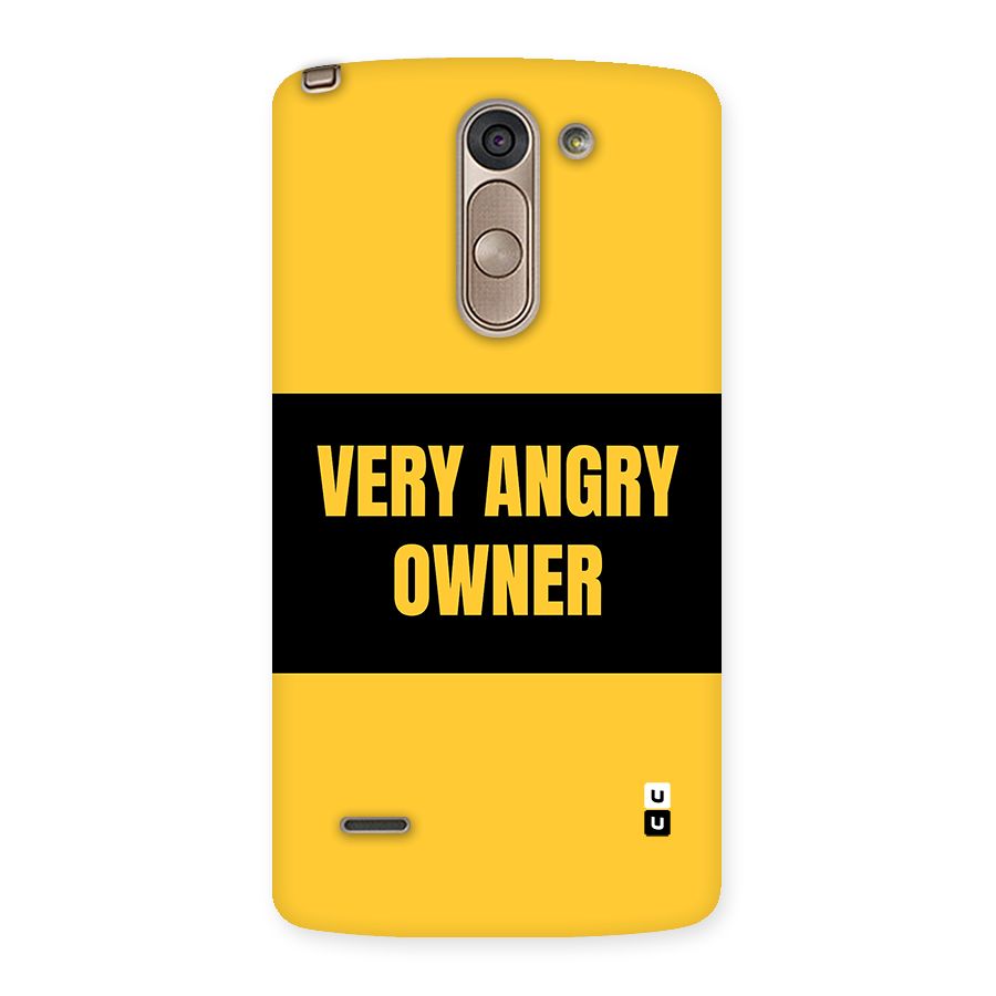 Angry Owner Back Case for LG G3 Stylus
