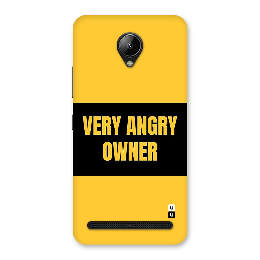 Angry Owner Back Case for Lenovo C2
